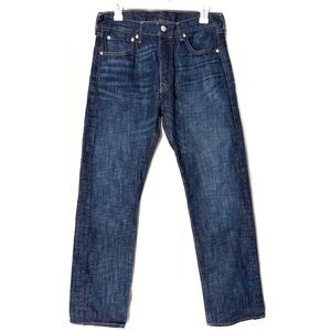 Levi’s 501 Dark Wash Men’s Blue Jeans Button Front (W31/L30)